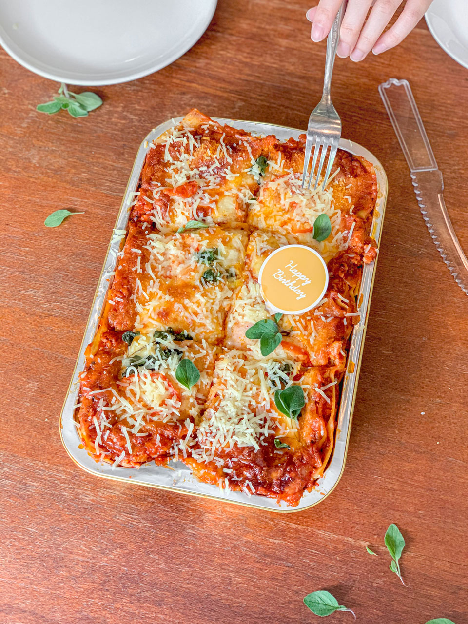 Delectable Birthday Lasagna