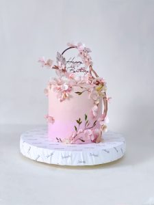 Edible Wafer floral cake
