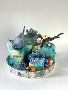 Diver themed cake